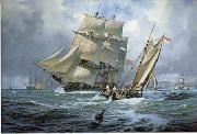 unknow artist Seascape, boats, ships and warships. 84 Sweden oil painting reproduction